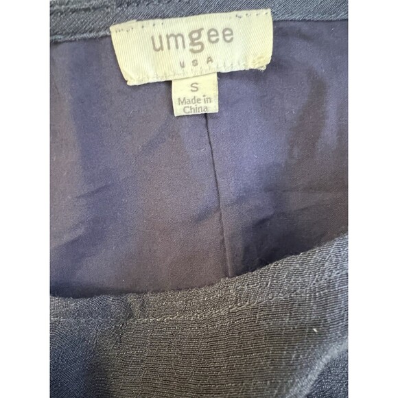 UMGEE Blue  Embroidered  Boho Bell Sleeve Crew Neck Women's Size S Shift Dress - Picture 10 of 11